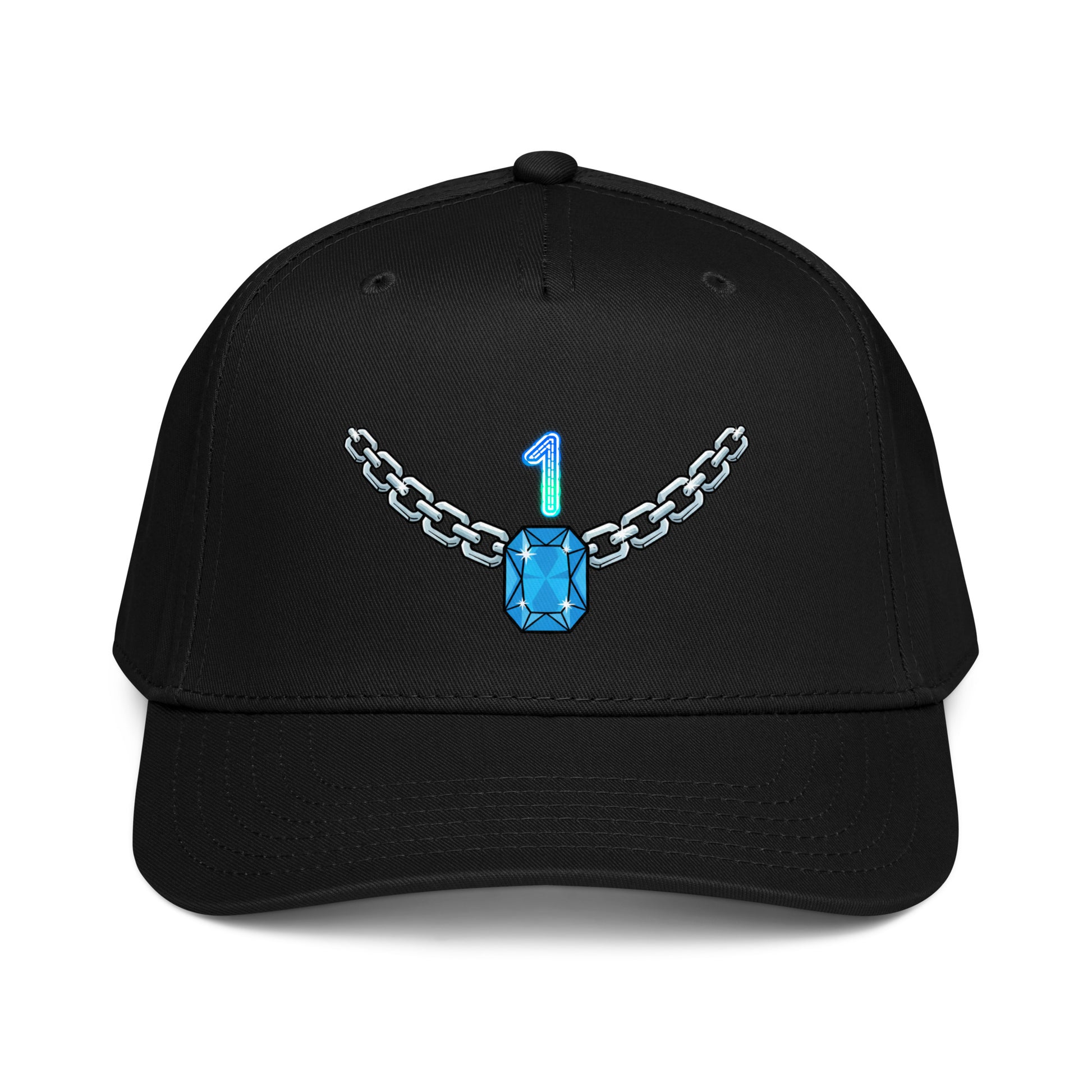 5 panel cap - Trusted Number 1 Chain Cap – Premium Neon Discovery by printfluence.net
