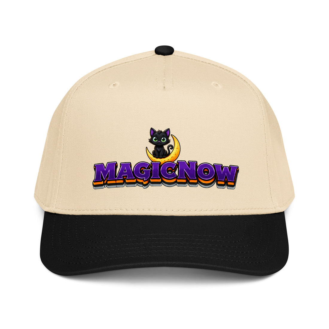 Magicnow Black Cat Horror Mystery 5-Panel Cap by printfluence.net