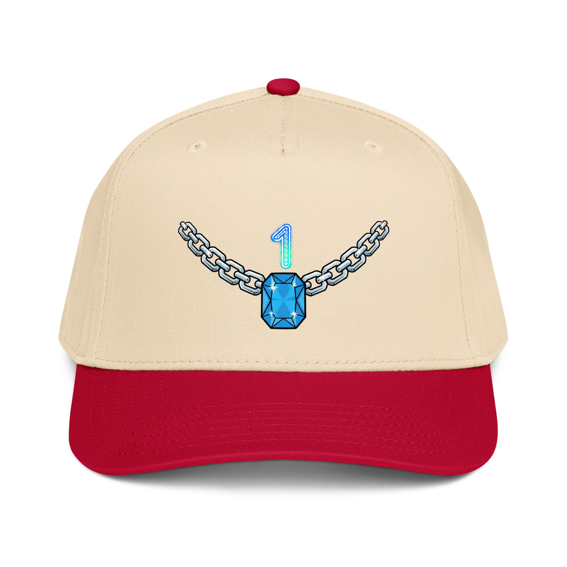 5 panel cap - Trusted Number 1 Chain Cap – Premium Neon Discovery by printfluence.net