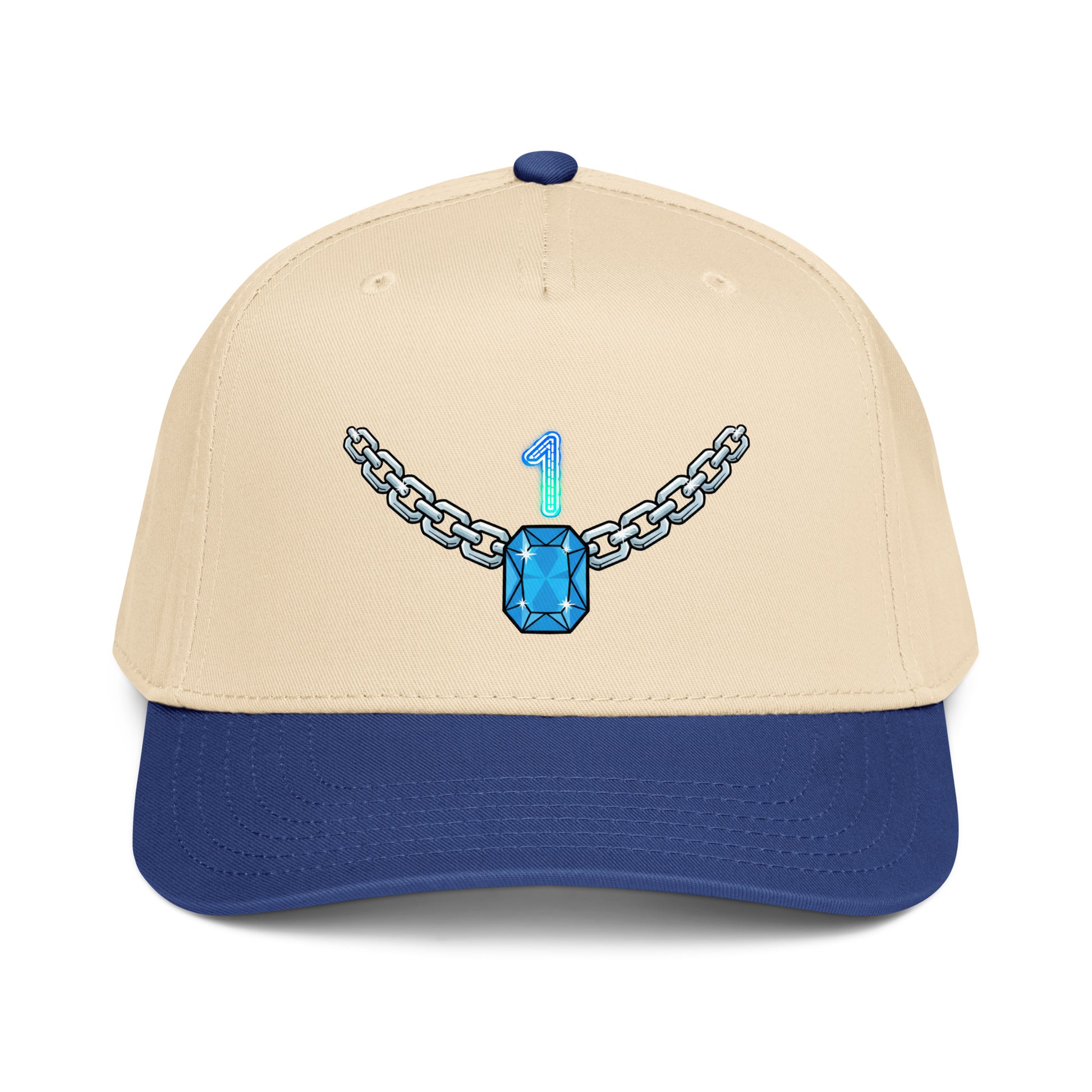 5 panel cap - Trusted Number 1 Chain Cap – Premium Neon Discovery by printfluence.net
