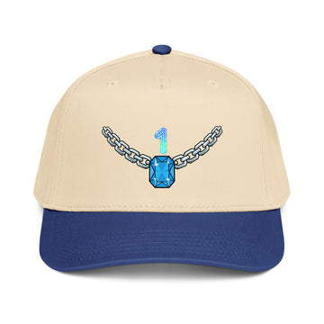 5 panel cap - Trusted Number 1 Chain Cap – Premium Neon Discovery by printfluence.net