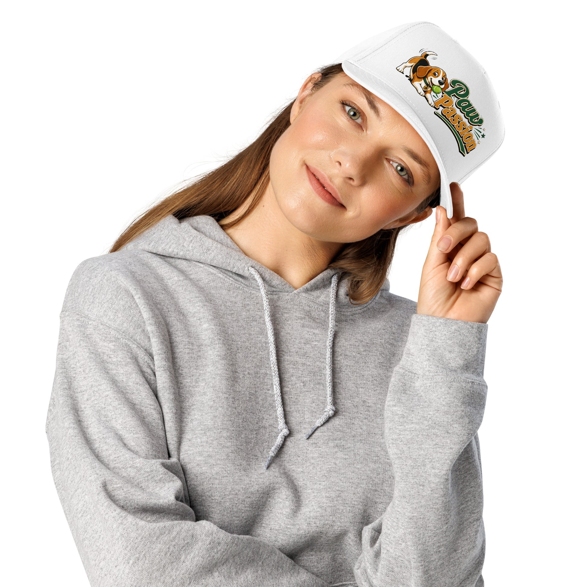 Beagle Paw Passion 5 Panel Cap - Cute Active Dog Lover Graphic Camper Hat by printfluence.net