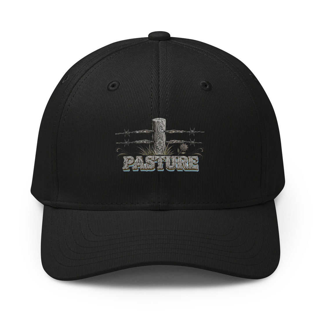 Horse Lovers Adidas Fundamental Alliance Cap Pasture – Barbed Wire Fence & Western Typography Hat by printfluence.net