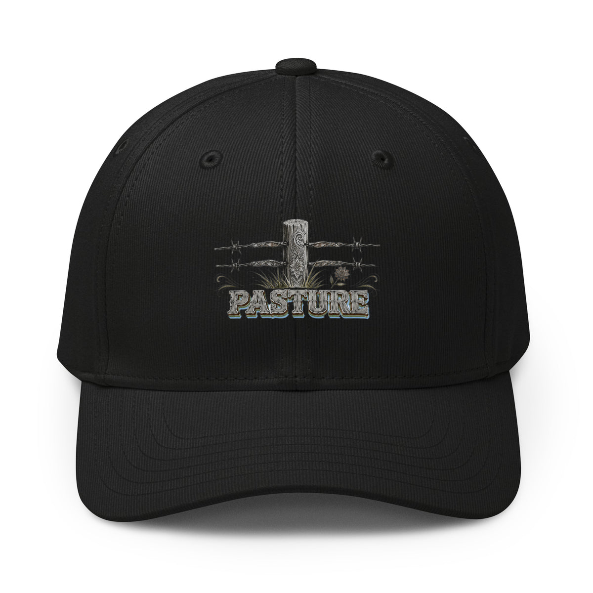 Horse Lovers Adidas Fundamental Alliance Cap Pasture – Barbed Wire Fence & Western Typography Hat by printfluence.net