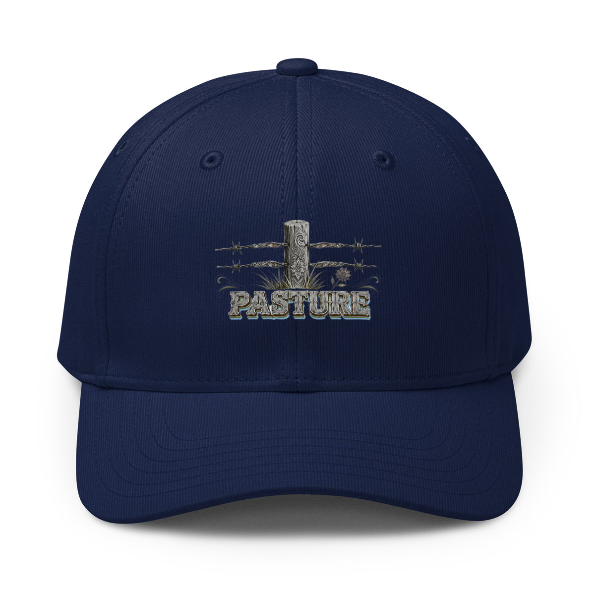 Horse Lovers Adidas Fundamental Alliance Cap Pasture – Barbed Wire Fence & Western Typography Hat by printfluence.net