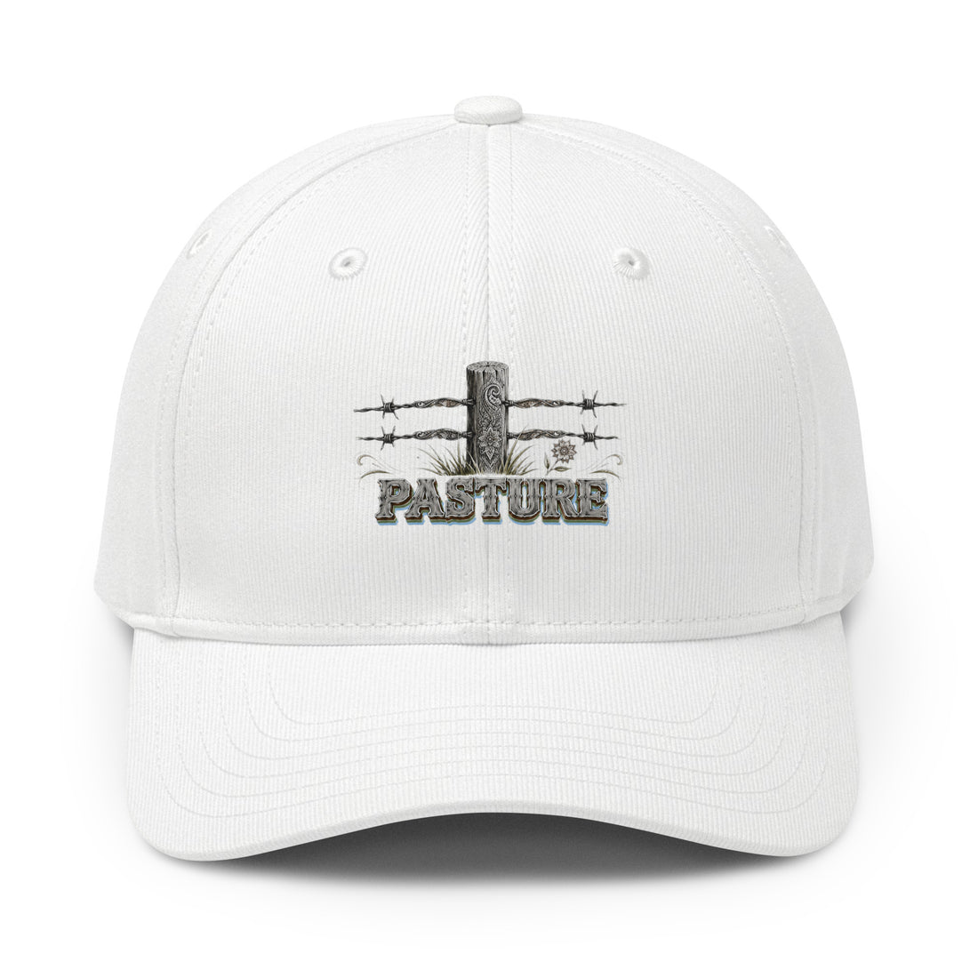 Horse Lovers Adidas Fundamental Alliance Cap Pasture – Barbed Wire Fence & Western Typography Hat by printfluence.net