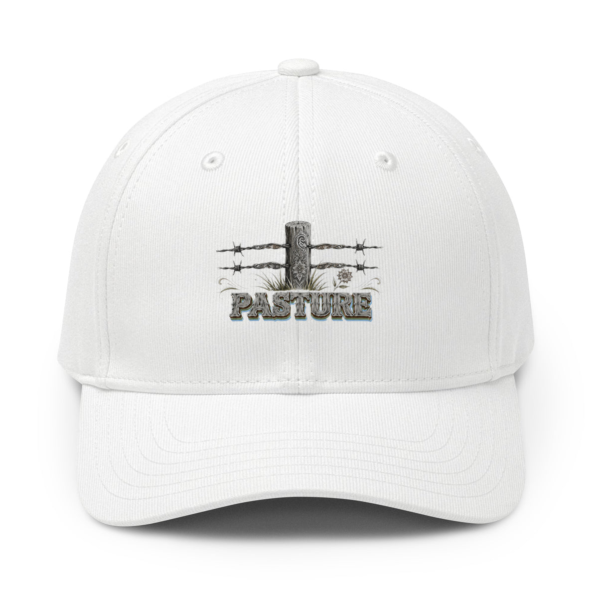 Horse Lovers Adidas Fundamental Alliance Cap Pasture – Barbed Wire Fence & Western Typography Hat by printfluence.net