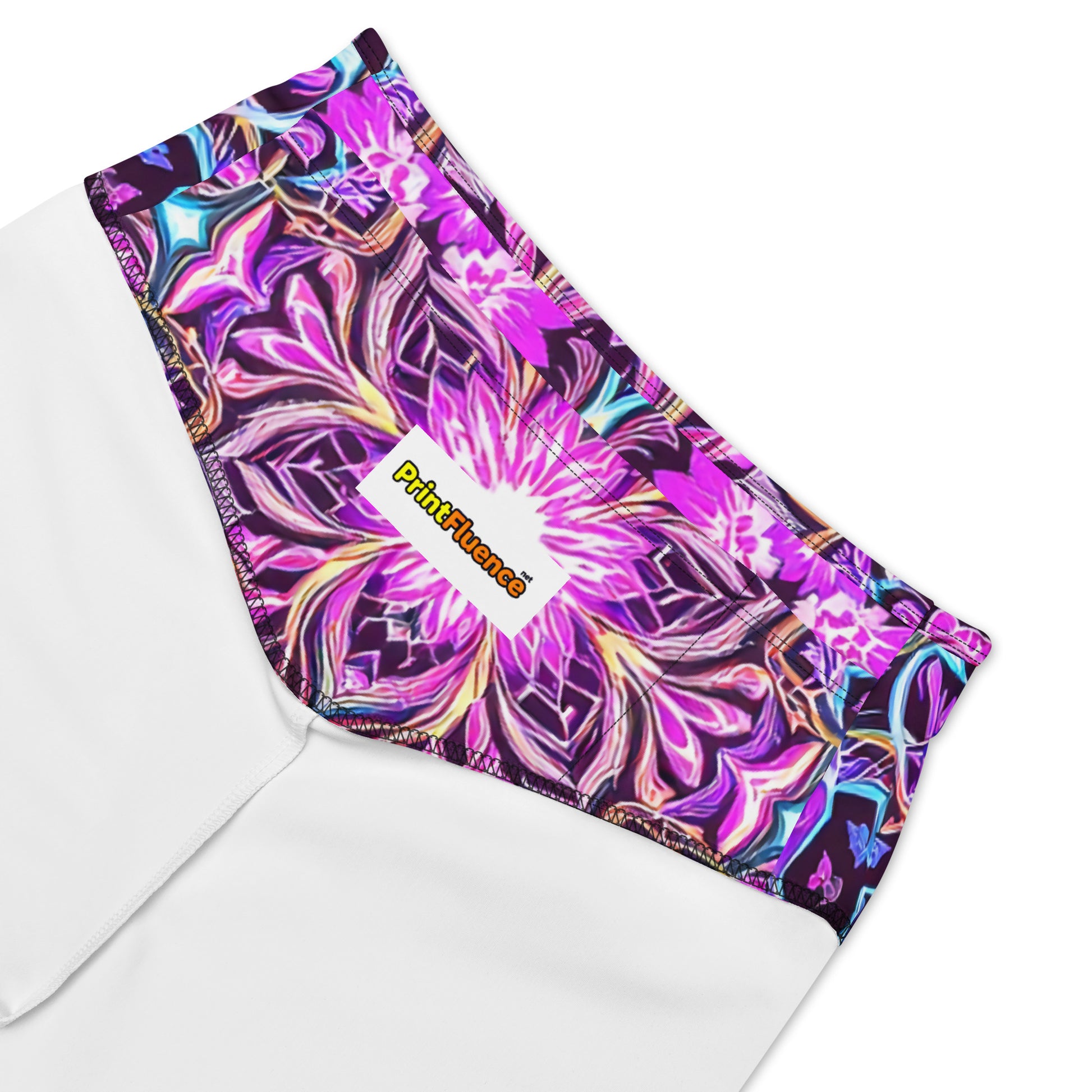 Biker Shorts - Purple Neon Biker Shorts – Prestige Glow for Elite Visionaries by printfluence.net