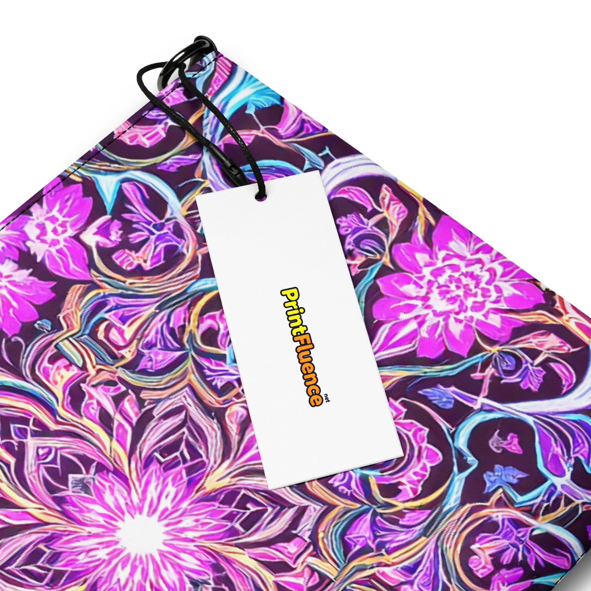 Crossbody bag - Purple Neon Crossbody Bag – Prestige Glow for Elite Visionaries by printfluence.net