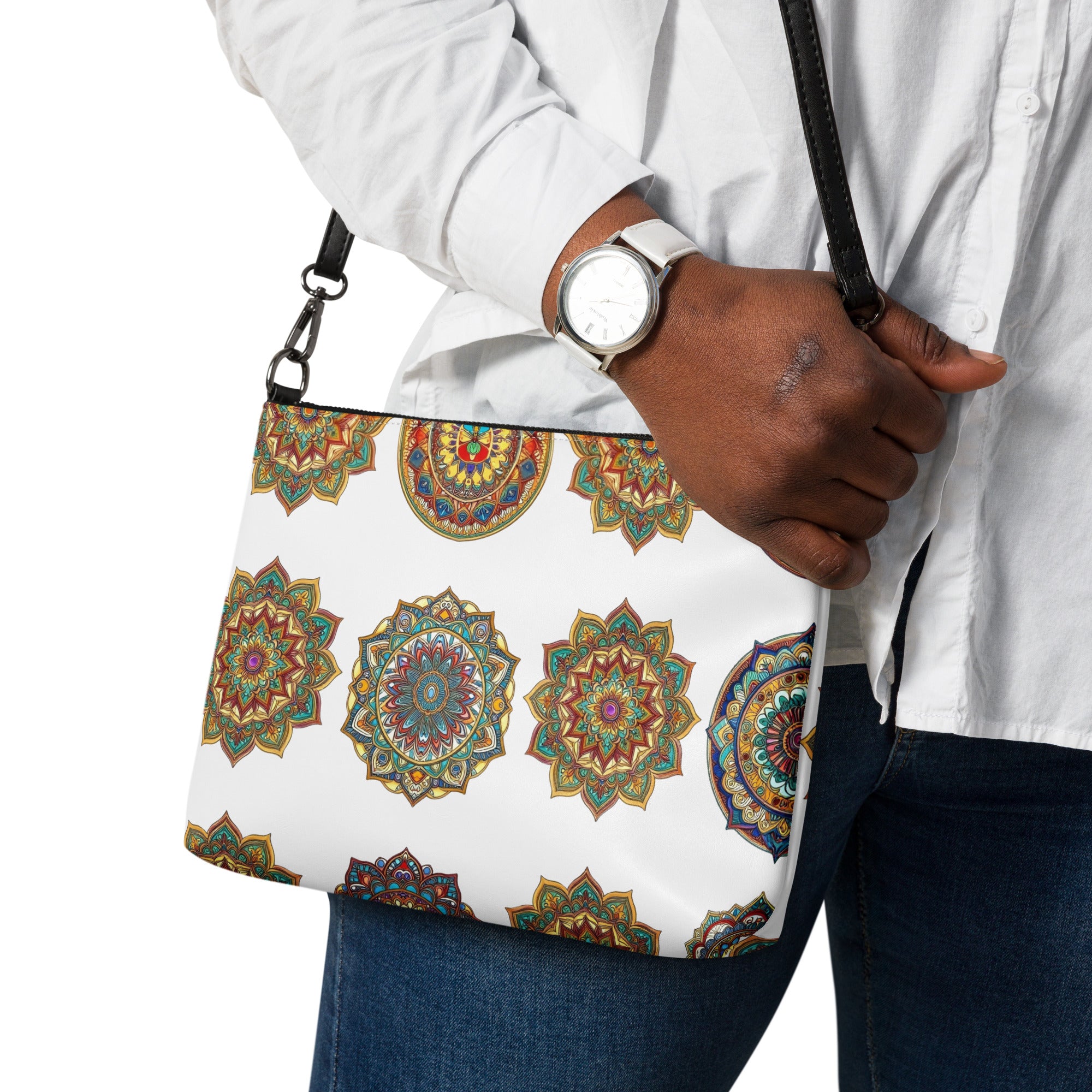 Crossbody bag - Geometric Star Harmony Crossbody Bag – For Visionary Achievers by printfluence.net