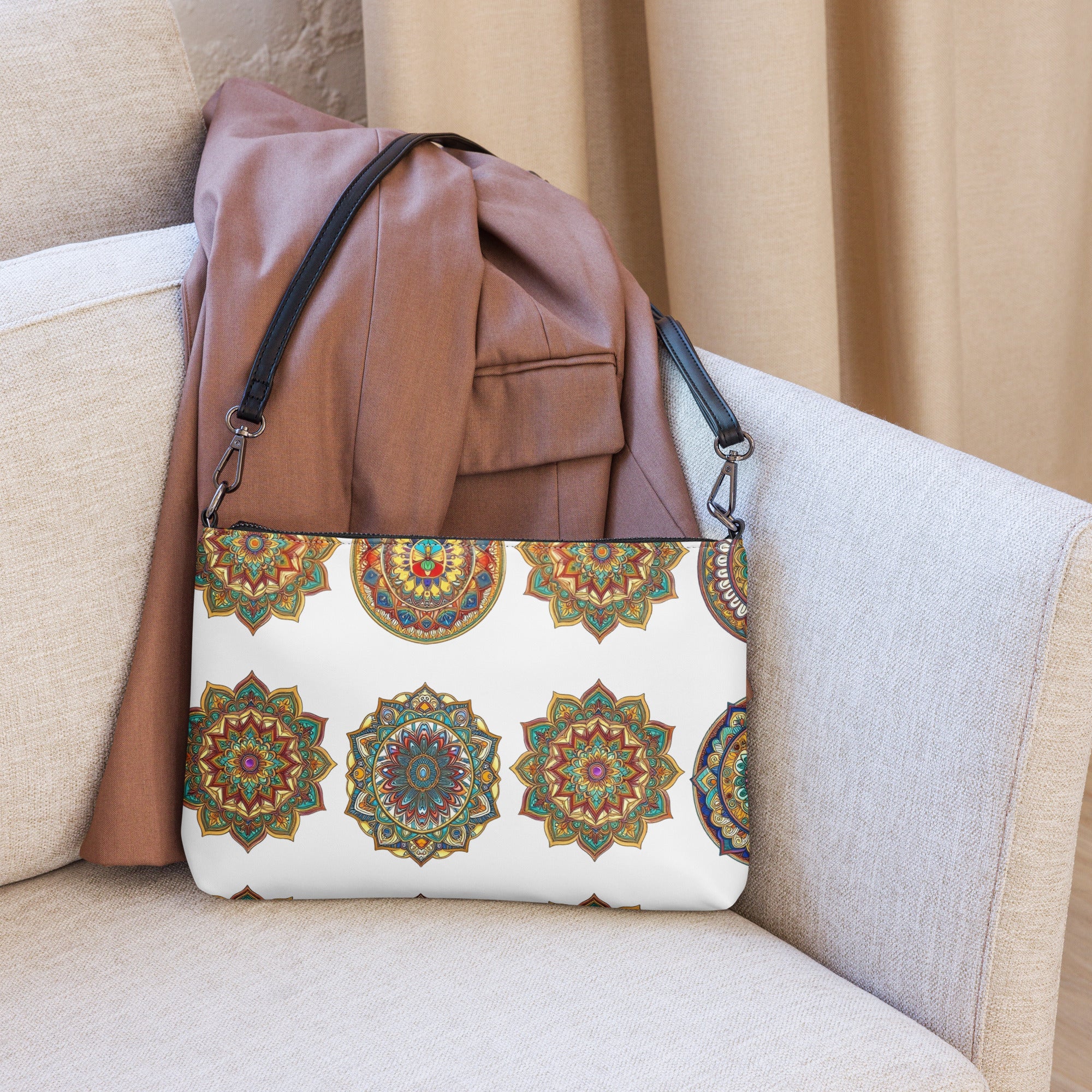 Crossbody bag - Geometric Star Harmony Crossbody Bag – For Visionary Achievers by printfluence.net