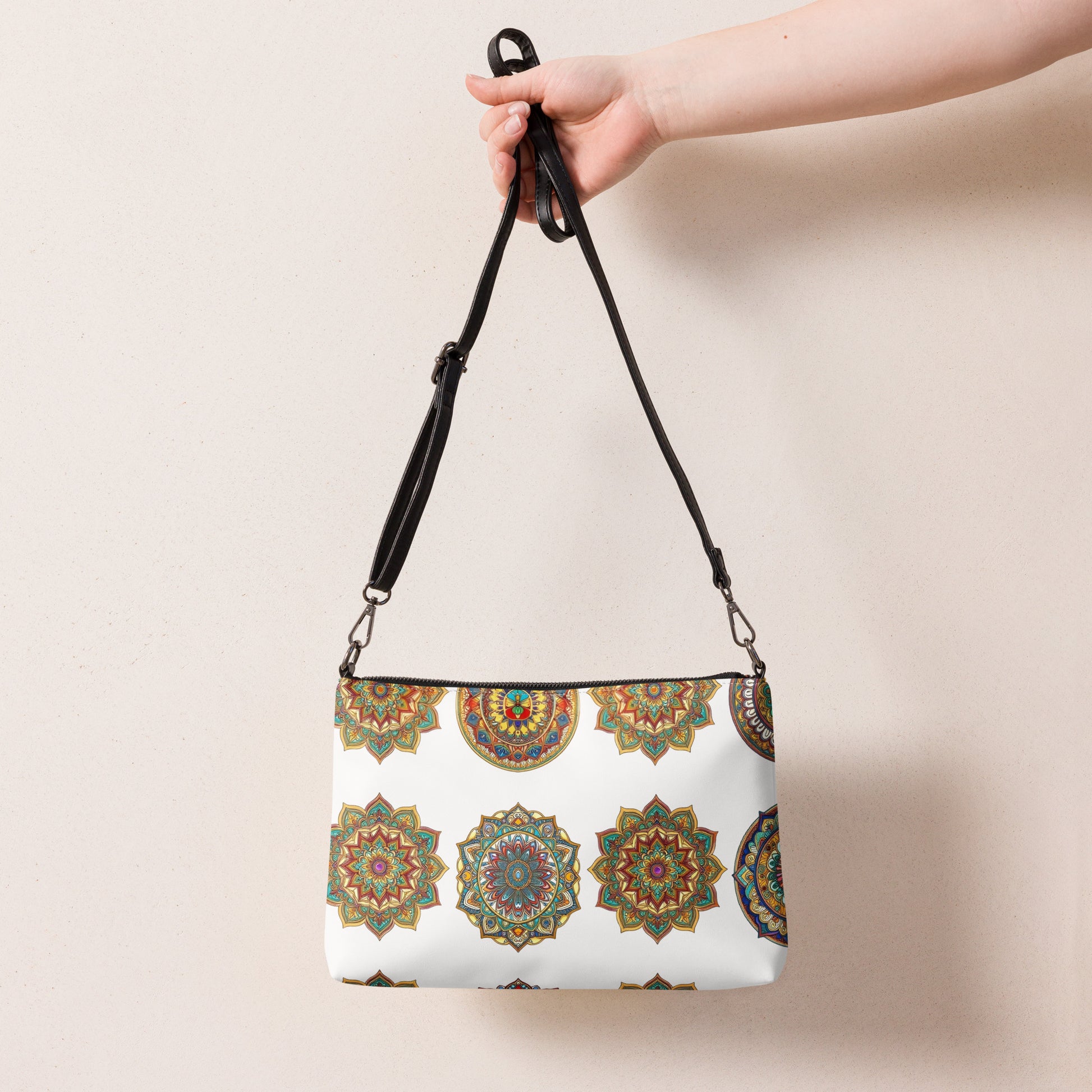 Crossbody bag - Geometric Star Harmony Crossbody Bag – For Visionary Achievers by printfluence.net