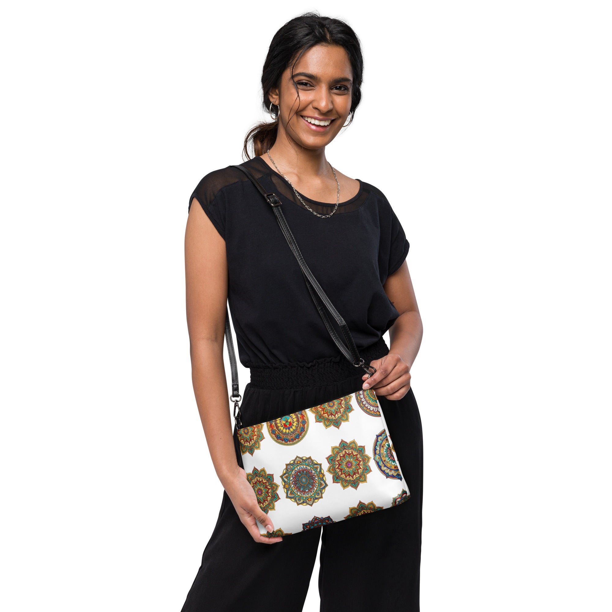 Crossbody bag - Geometric Star Harmony Crossbody Bag – For Visionary Achievers by printfluence.net