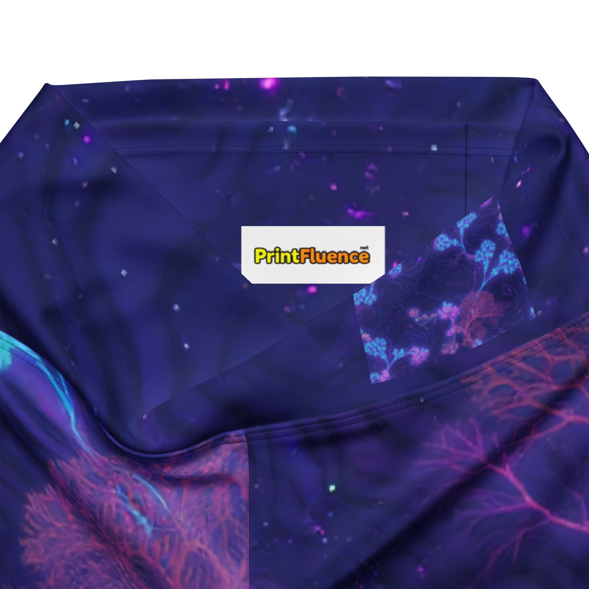Flare leggings - Cosmic Neon Flare Leggings – Elite Galaxy for Visionary Achievers by printfluence.net