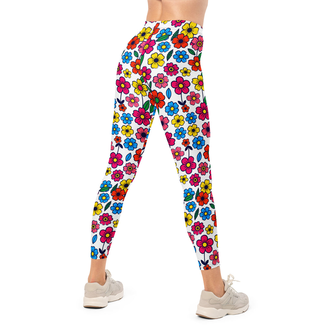 Leggings - Vivid Bloom Floral Leggings – Stunning Color Harmony by printfluence.net