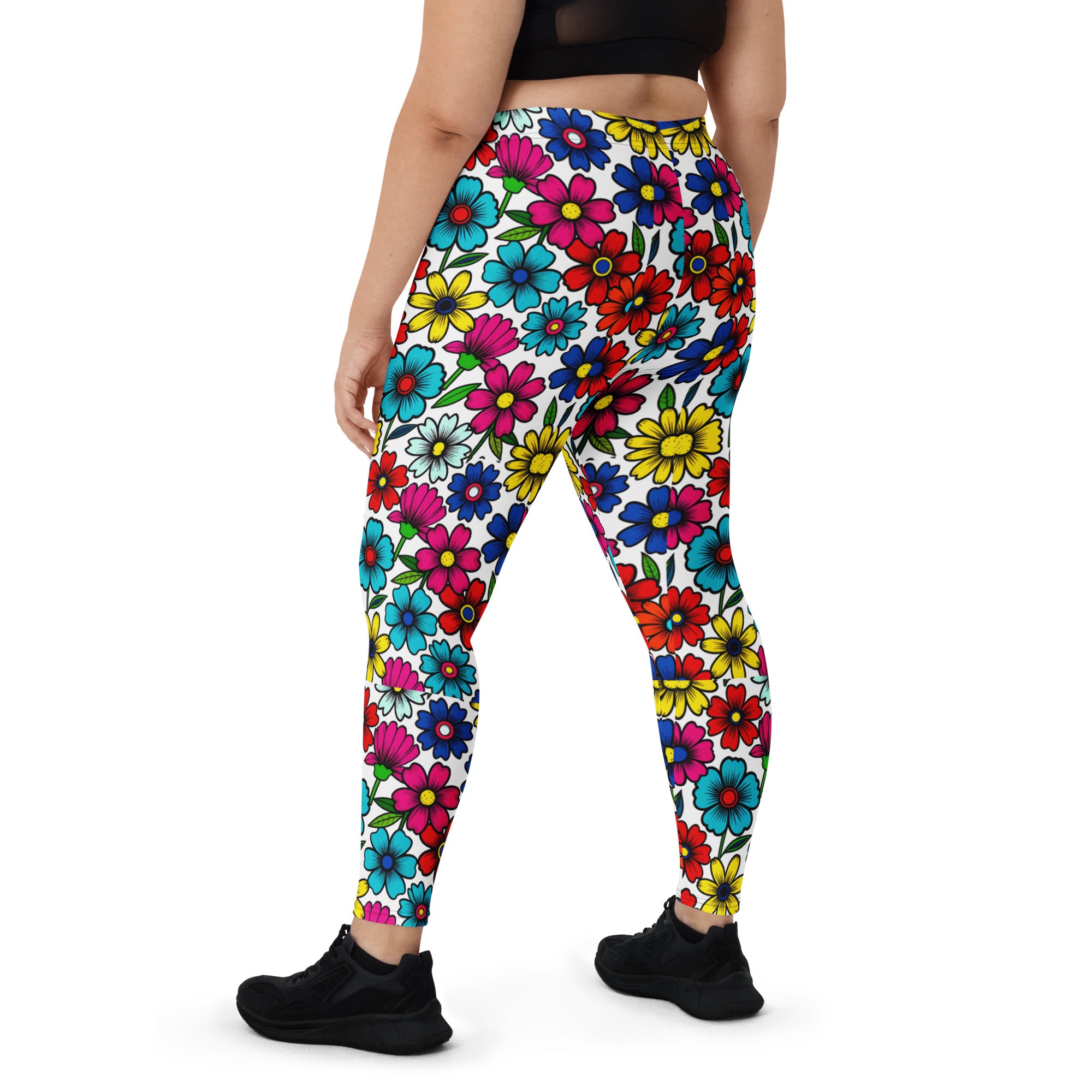 Leggings - Bloom Elite Garden Leggings – Success in Full Color by printfluence.net