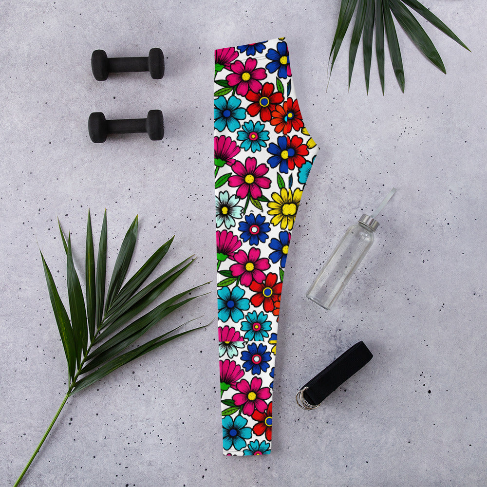 Leggings - Bloom Elite Garden Leggings – Success in Full Color by printfluence.net