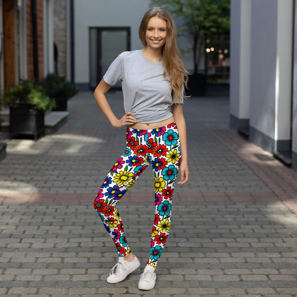 Leggings - Bloom Elite Garden Leggings – Success in Full Color by printfluence.net