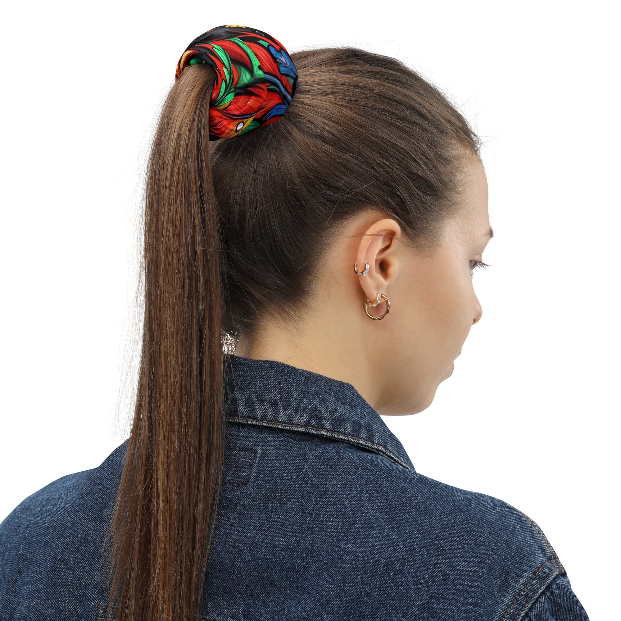 Neck Gaiter - Colorful Botanical Neck Gaiter – Vibrant Branch and Leaf Pattern Face Cover by printfluence.net