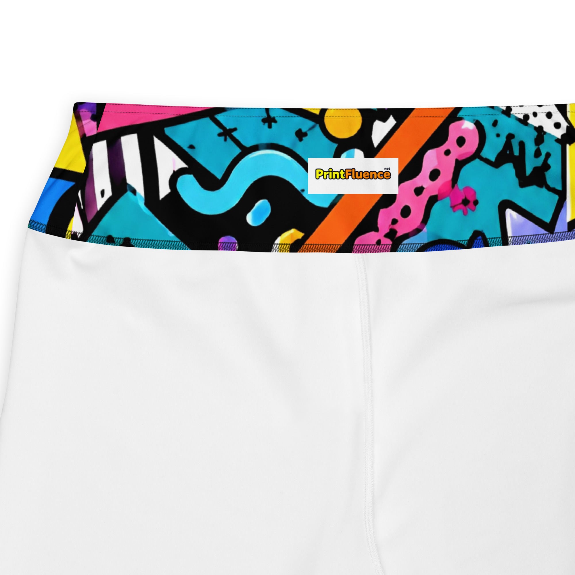 All-Over Print Plus Size Leggings - 90s Retro Memphis Abstract Geometric by printfluence.net