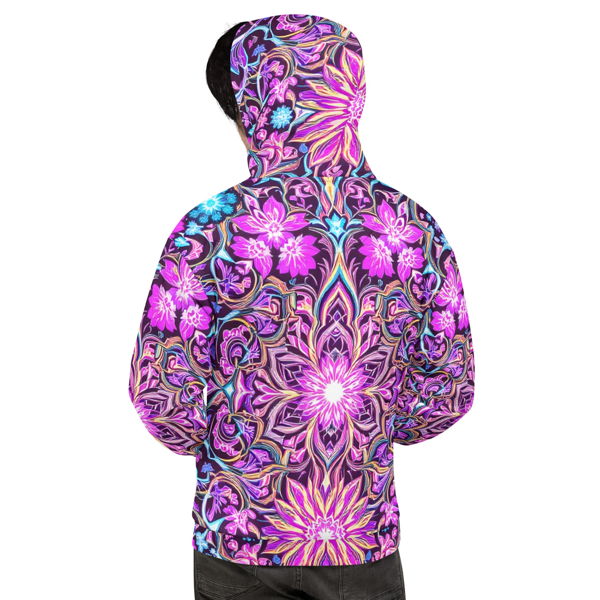 Unisex Hoodie - Psychedelic Mandala Dream Hoodie – For Visionary Elite Creators by printfluence.net