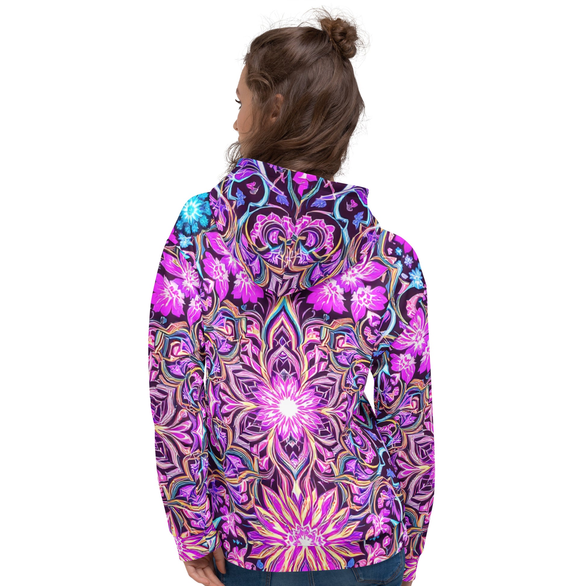 Unisex Hoodie - Psychedelic Mandala Dream Hoodie – For Visionary Elite Creators by printfluence.net