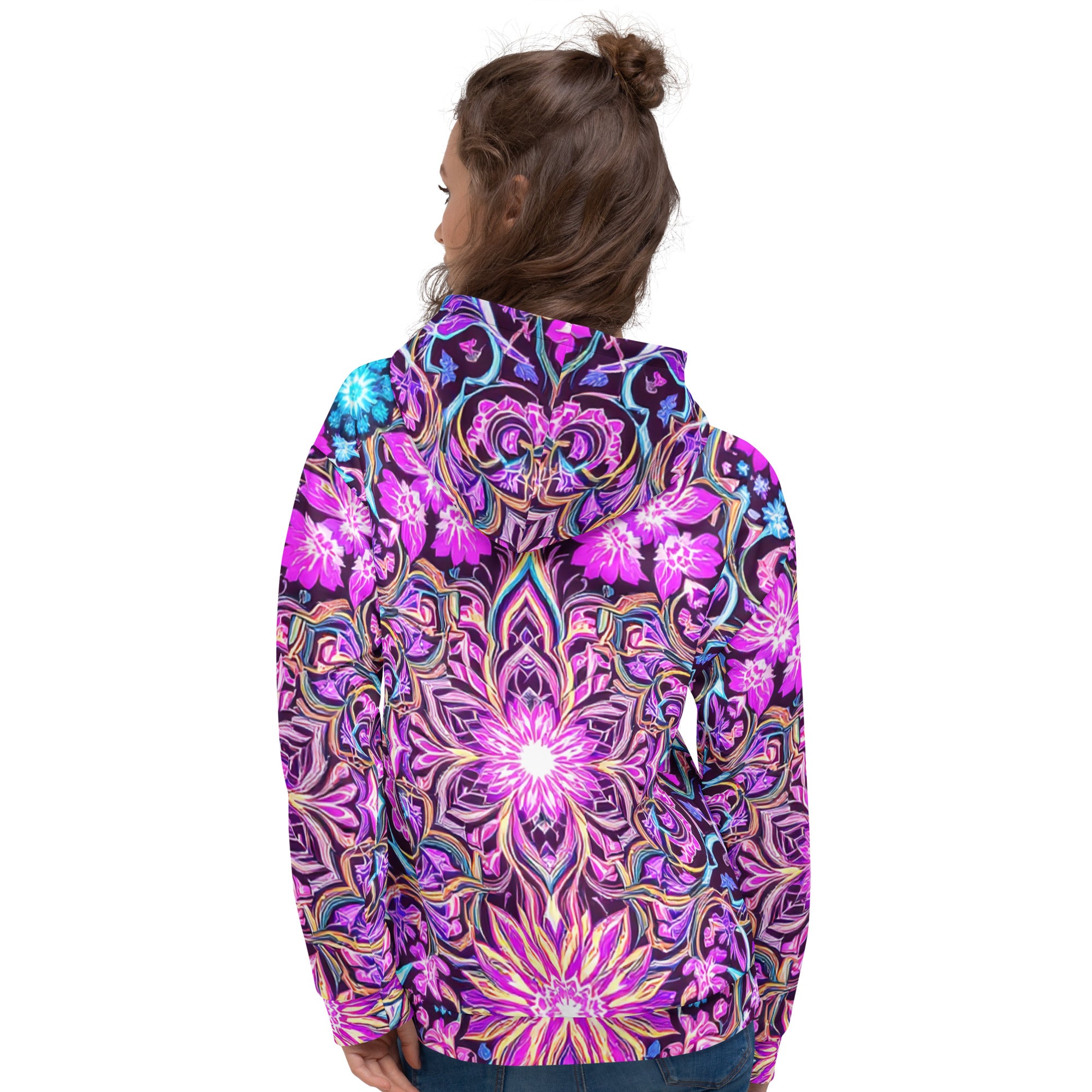 Unisex Hoodie - Psychedelic Mandala Dream Hoodie – For Visionary Elite Creators by printfluence.net