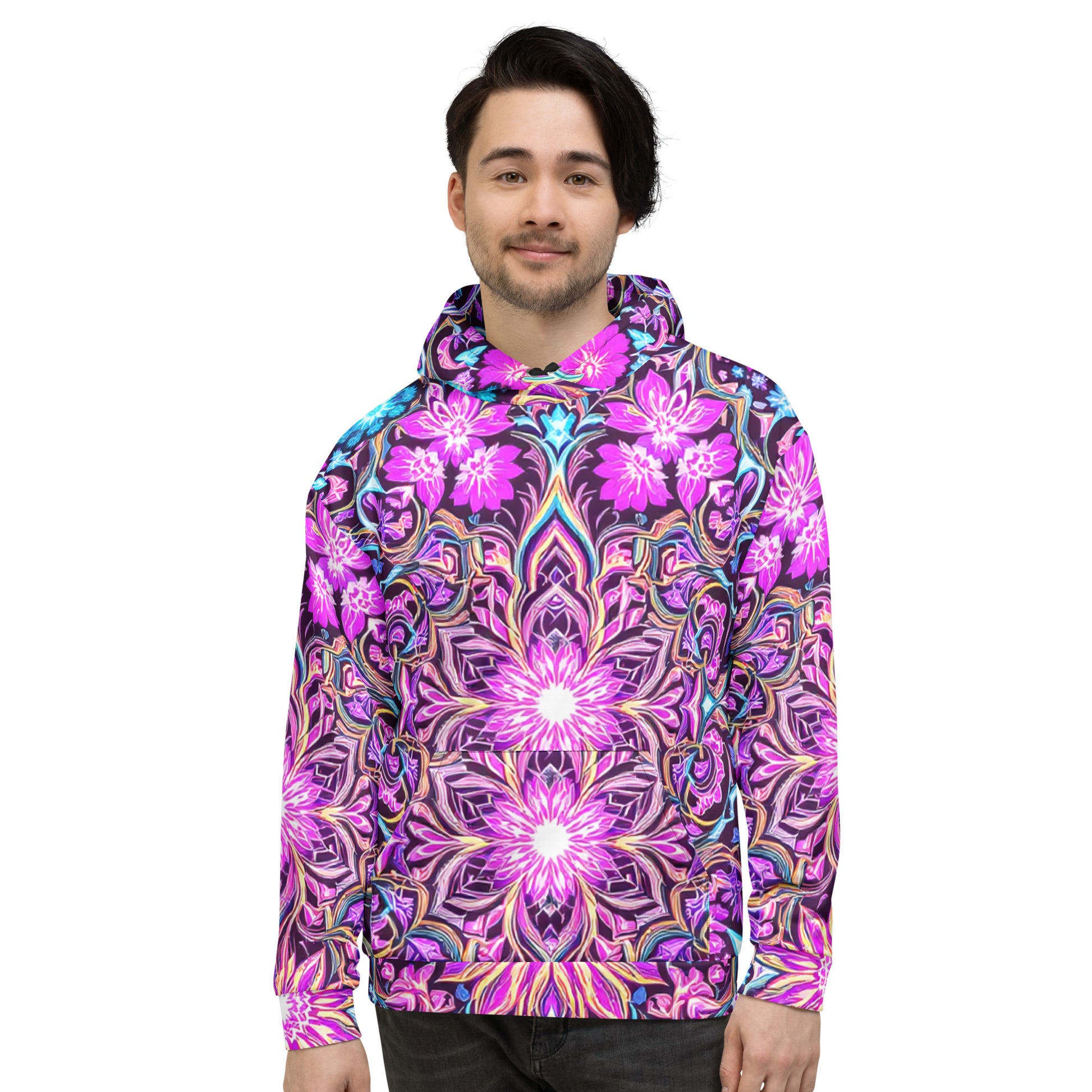 Unisex Hoodie - Psychedelic Mandala Dream Hoodie – For Visionary Elite Creators by printfluence.net