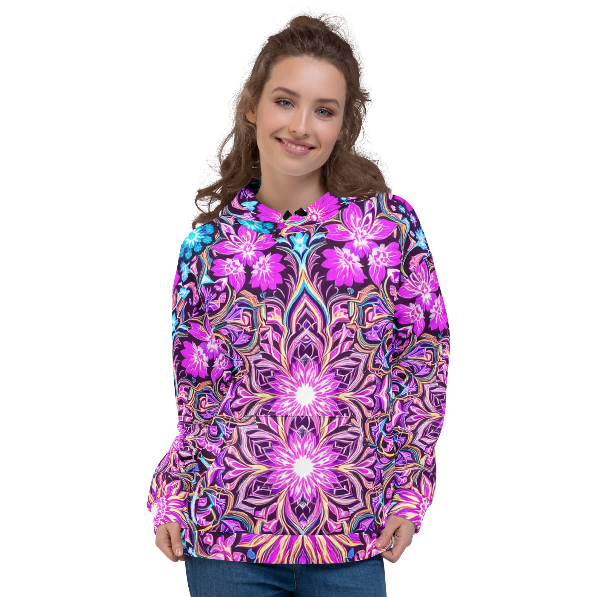 Unisex Hoodie - Psychedelic Mandala Dream Hoodie – For Visionary Elite Creators by printfluence.net