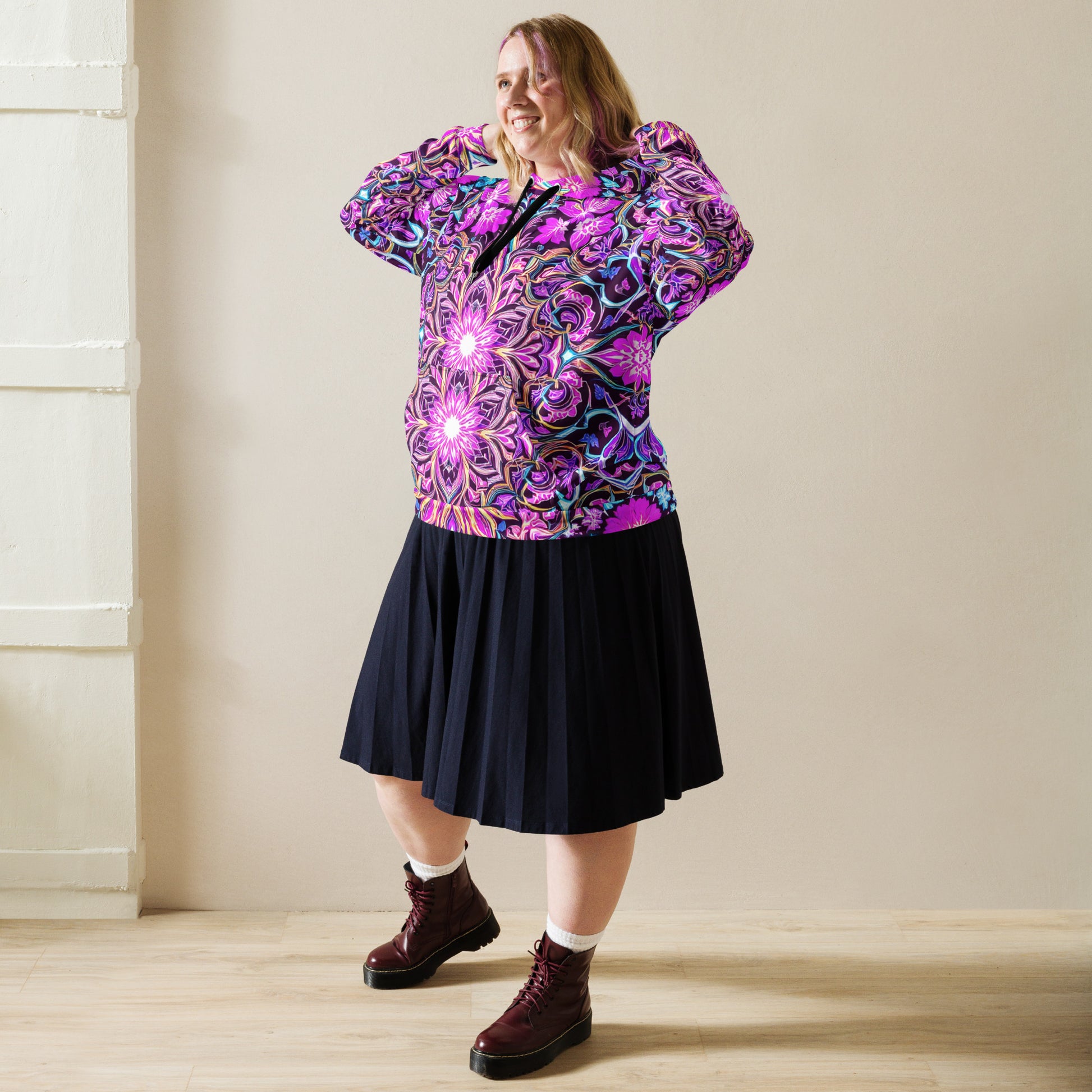 Unisex Hoodie - Psychedelic Mandala Dream Hoodie – For Visionary Elite Creators by printfluence.net