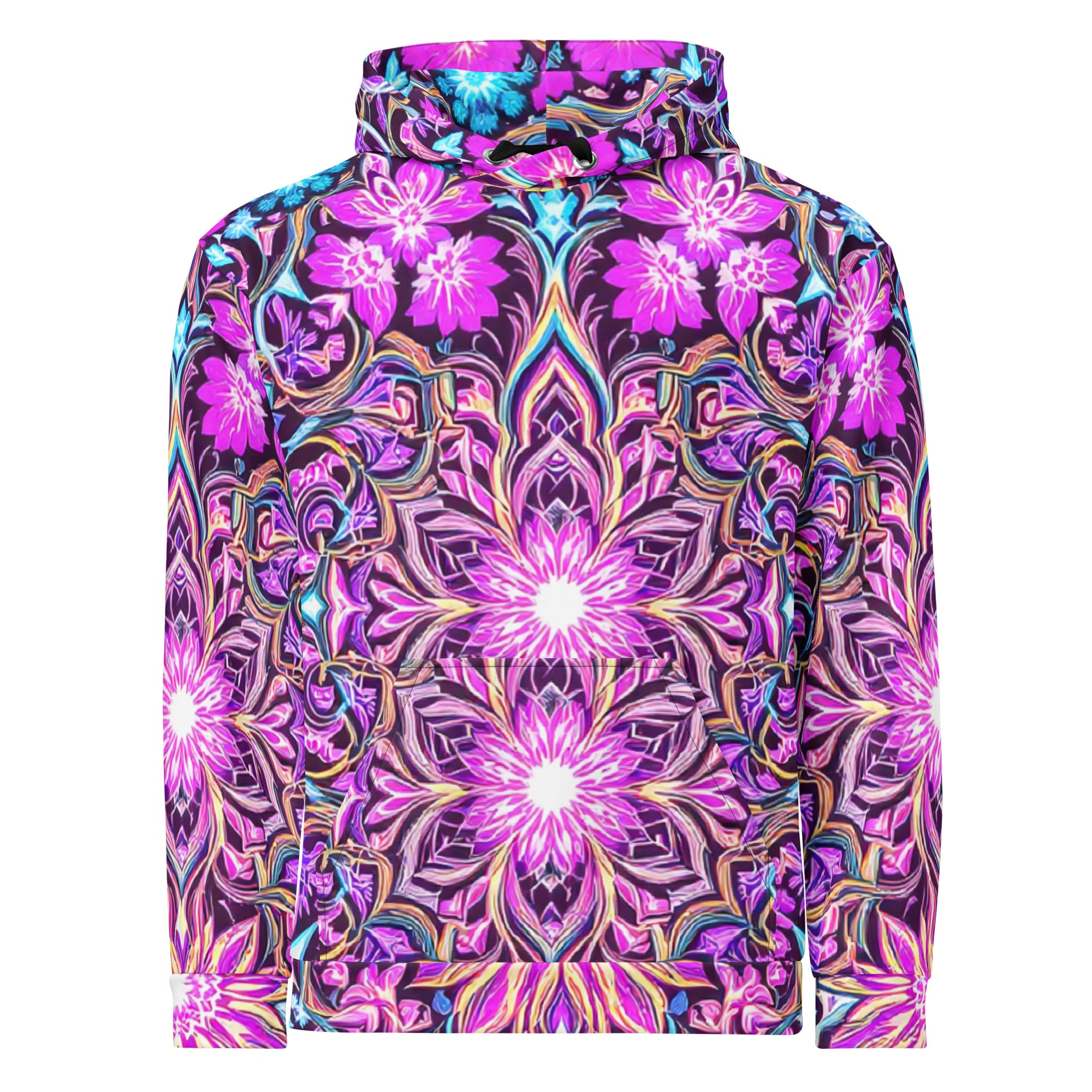 Unisex Hoodie - Psychedelic Mandala Dream Hoodie – For Visionary Elite Creators by printfluence.net