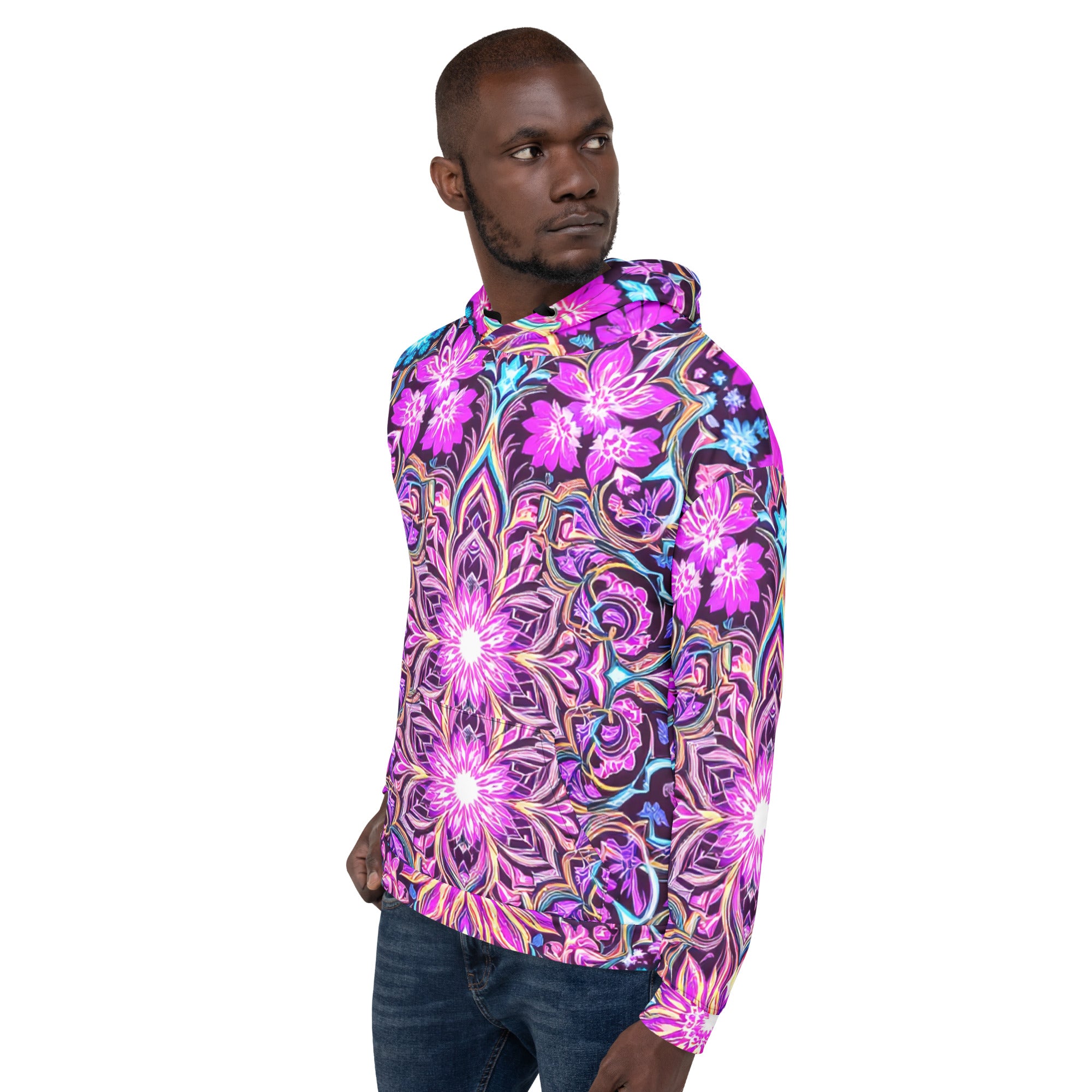Unisex Hoodie - Psychedelic Mandala Dream Hoodie – For Visionary Elite Creators by printfluence.net