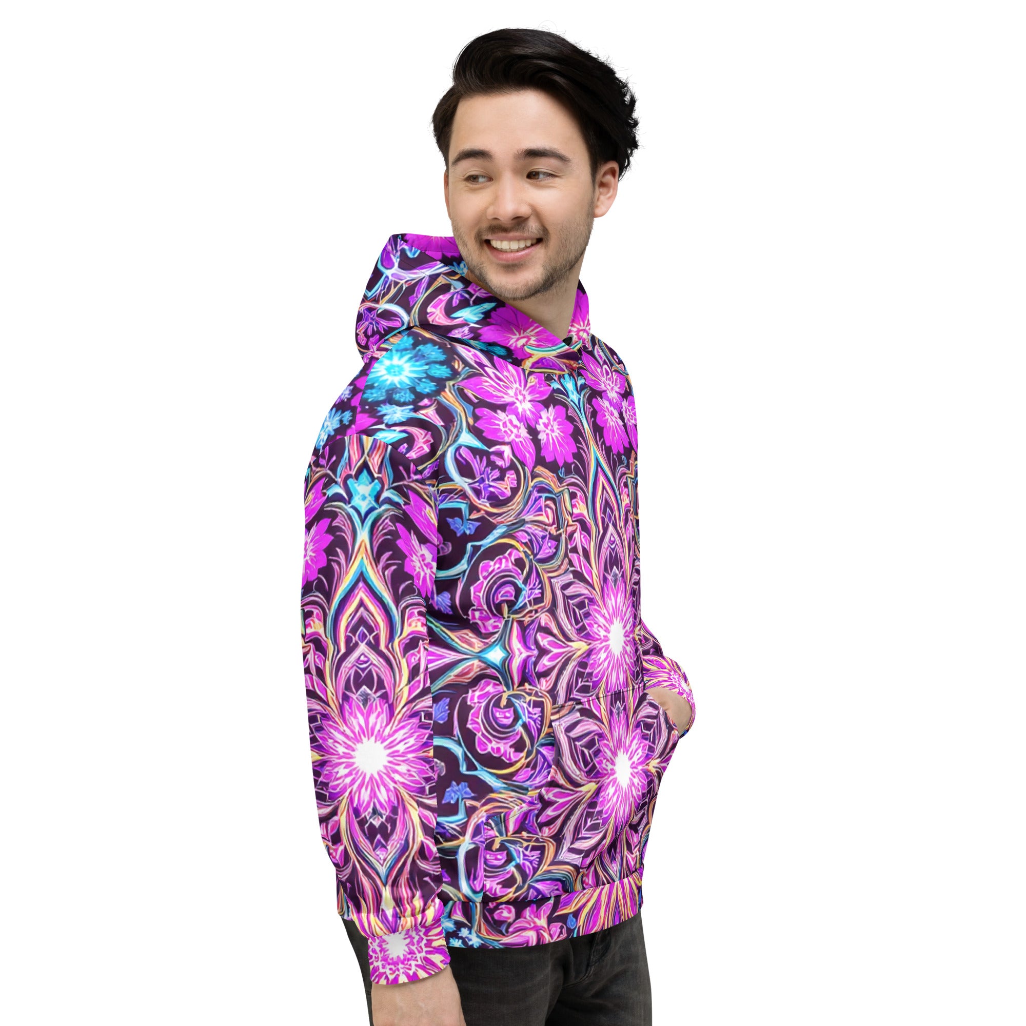 Unisex Hoodie - Psychedelic Mandala Dream Hoodie – For Visionary Elite Creators by printfluence.net