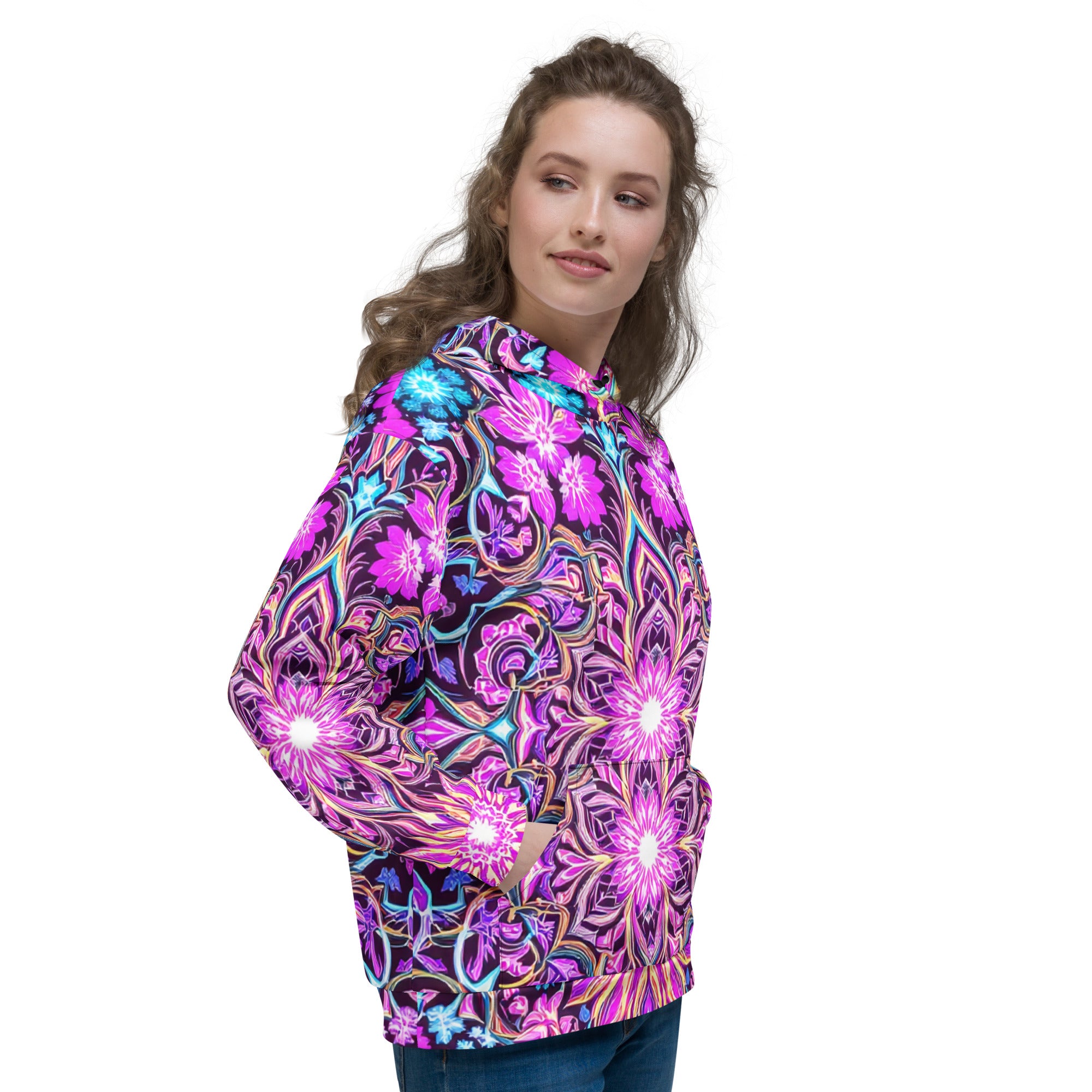 Unisex Hoodie - Psychedelic Mandala Dream Hoodie – For Visionary Elite Creators by printfluence.net
