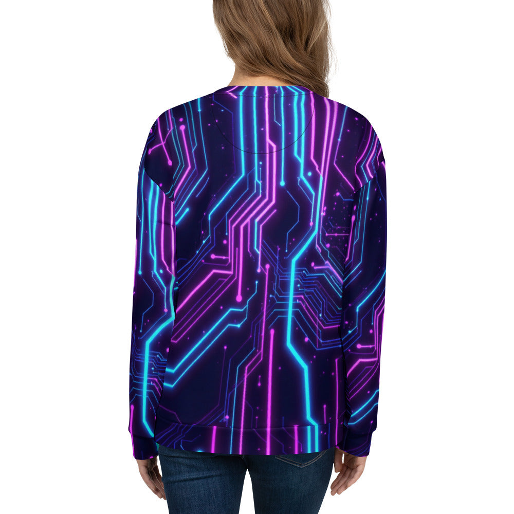 Unisex Sweatshirt - Neon Pulse Unisex Sweatshirt – Elite Edge for Visionary Leaders by printfluence.net