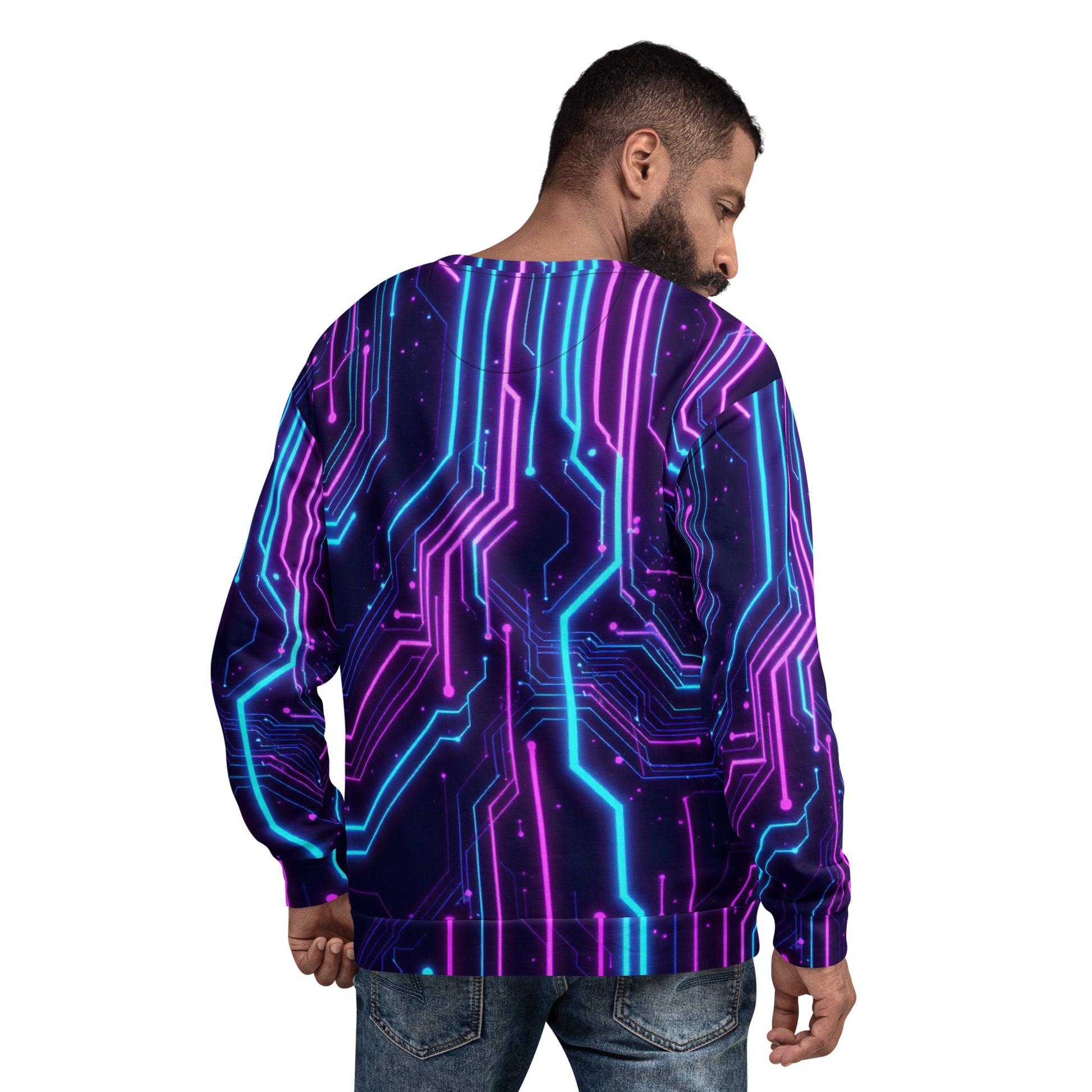 Unisex Sweatshirt - Neon Pulse Unisex Sweatshirt – Elite Edge for Visionary Leaders by printfluence.net