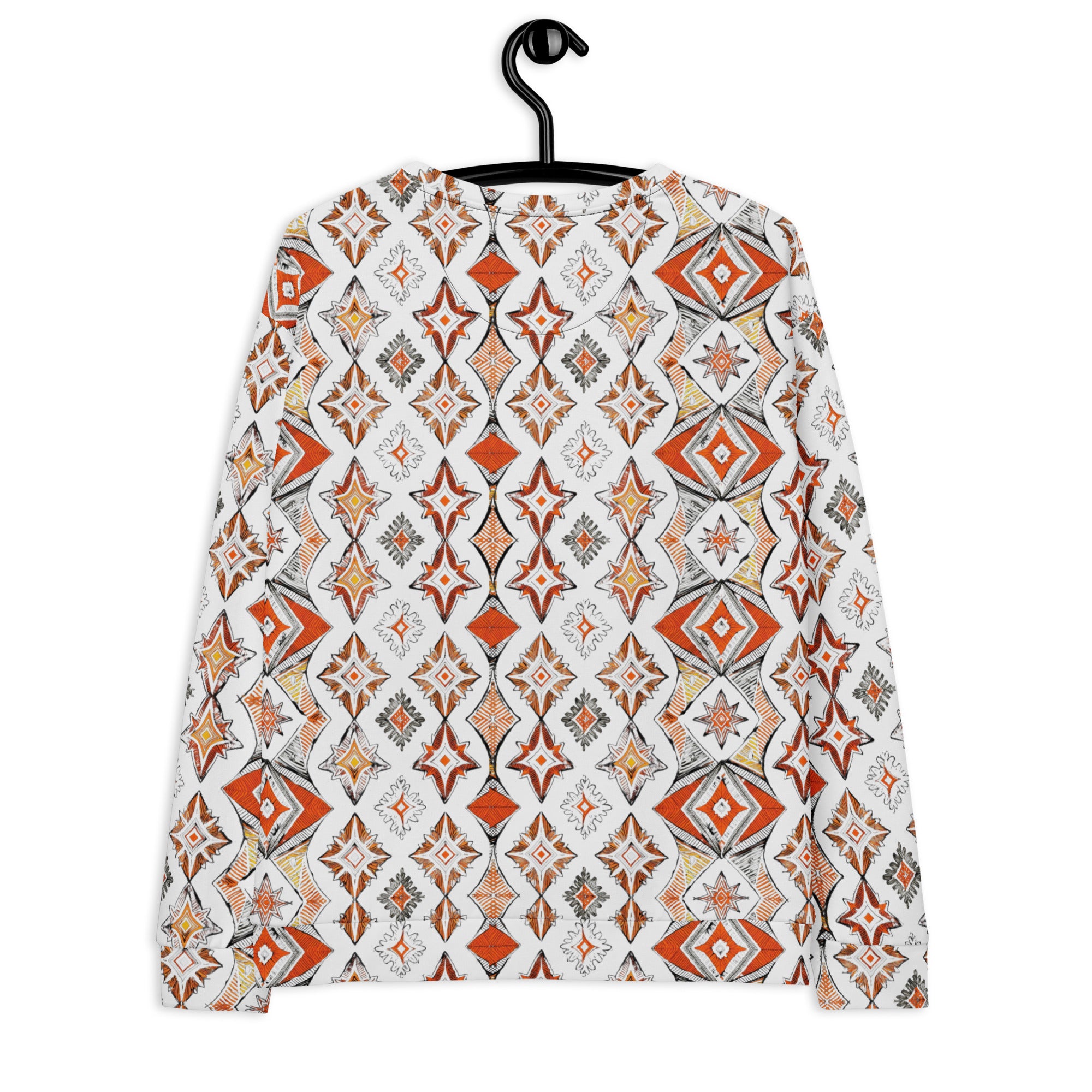Unisex Sweatshirt - Bold Geometric Fire Sweatshirt – Street Vibes Essential by printfluence.net