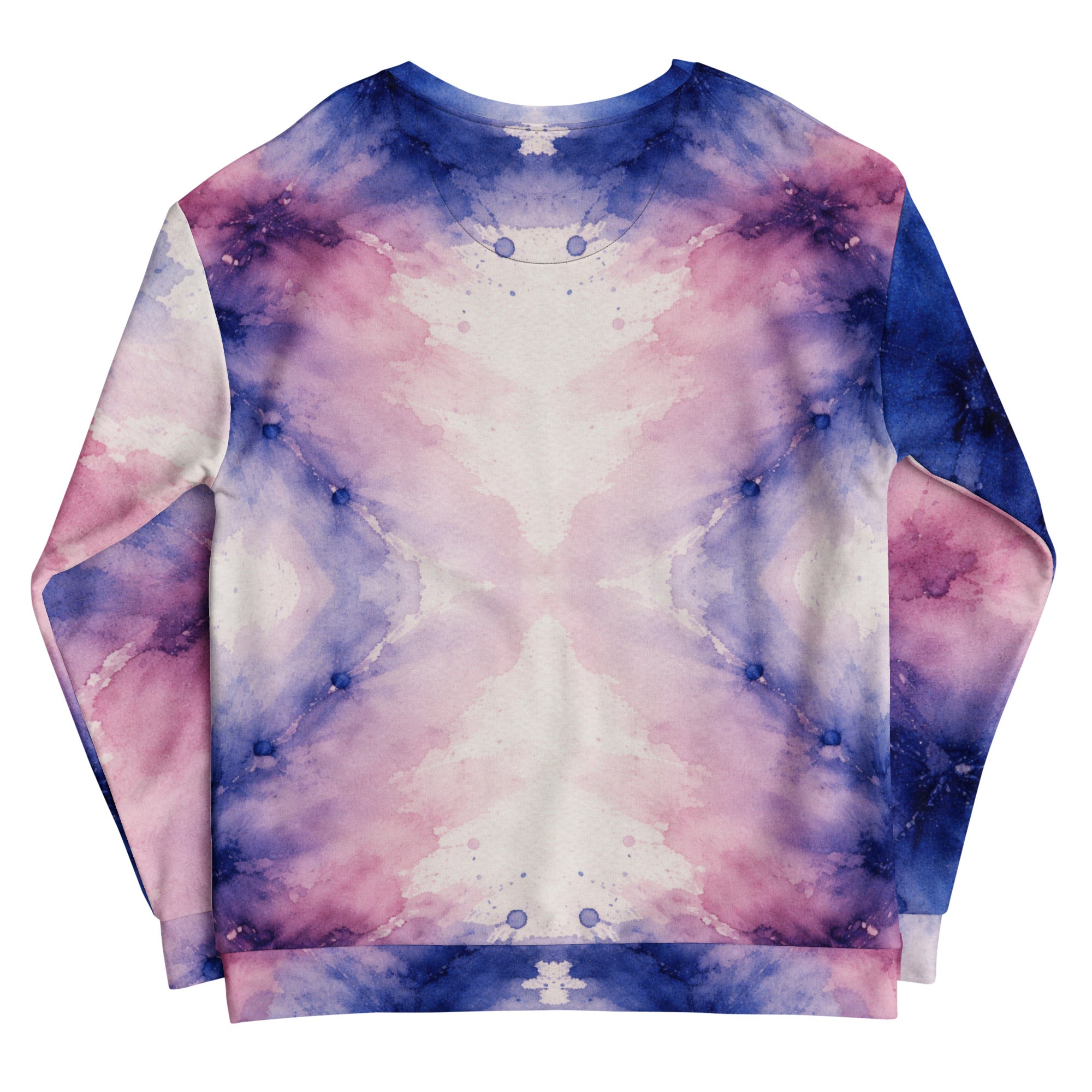 Unisex Sweatshirt - Pastel Watercolor Baby One Piece – Soft Blue Pink Abstract Art Bodysuit by printfluence.net