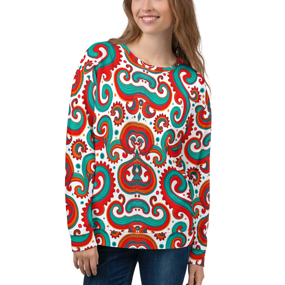 Unisex Sweatshirt - Artistic Weave Sweatshirt – For Visionary Achievers & Style Leaders by printfluence.net