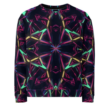 Unisex Sweatshirt - Neon Eclipse Unisex Sweatshirt – Elite Aura for Visionary Leaders by printfluence.net