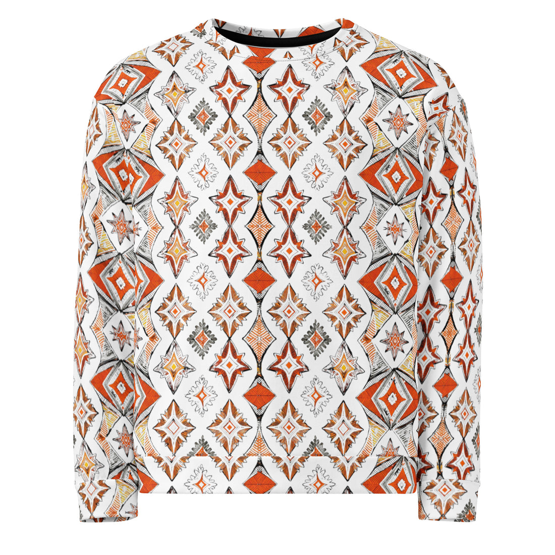 Unisex Sweatshirt - Bold Geometric Fire Sweatshirt – Street Vibes Essential by printfluence.net