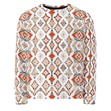 Unisex Sweatshirt - Bold Geometric Fire Sweatshirt – Street Vibes Essential by printfluence.net