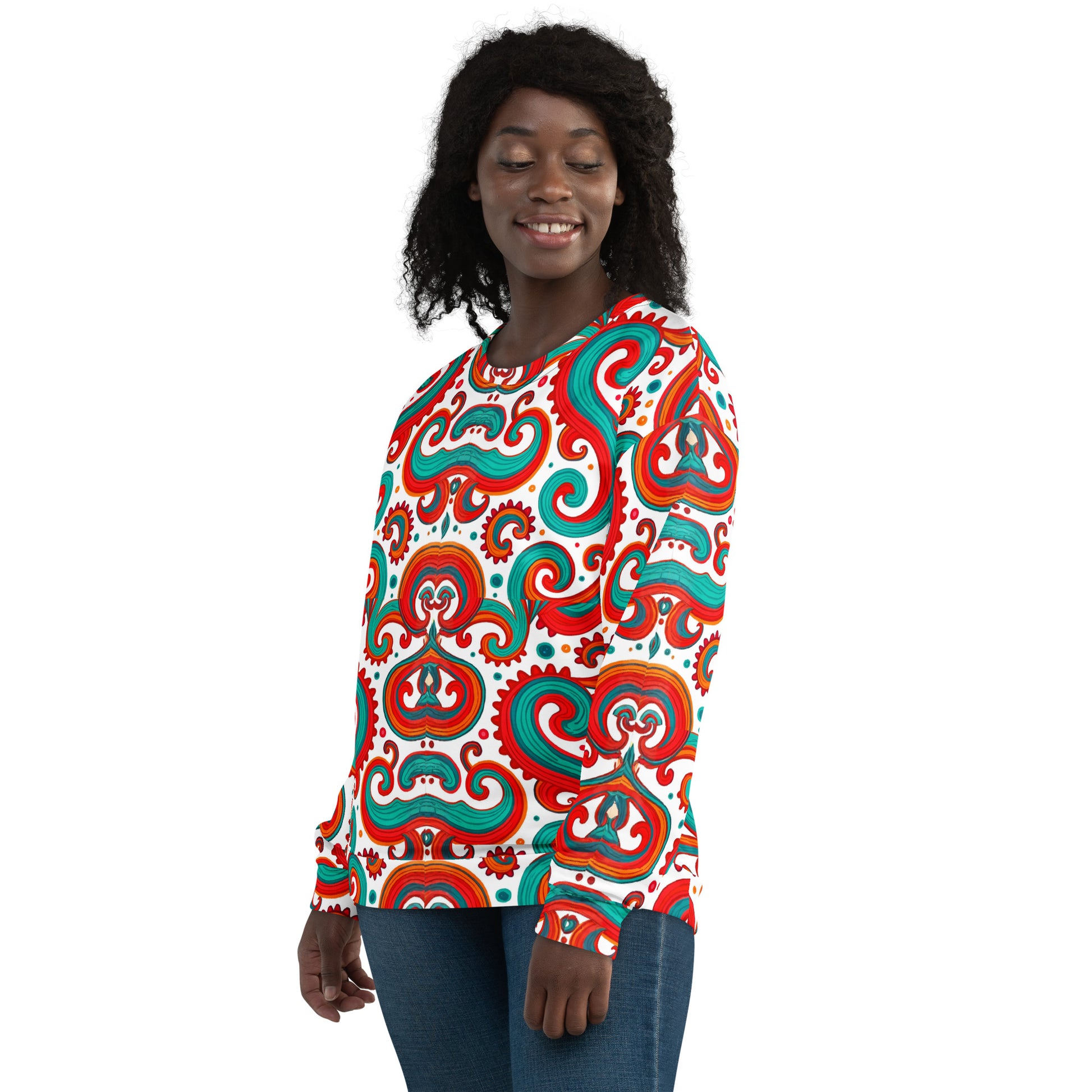 Unisex Sweatshirt - Artistic Weave Sweatshirt – For Visionary Achievers & Style Leaders by printfluence.net