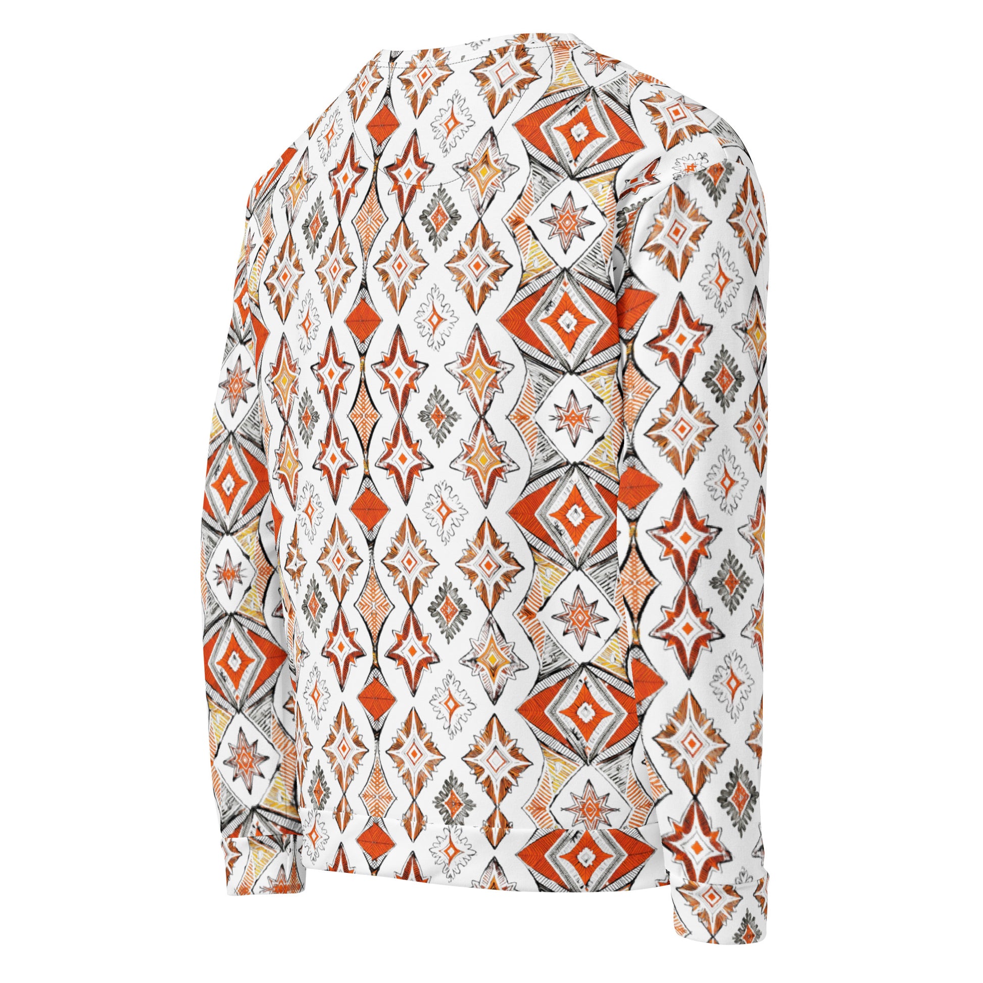Unisex Sweatshirt - Bold Geometric Fire Sweatshirt – Street Vibes Essential by printfluence.net