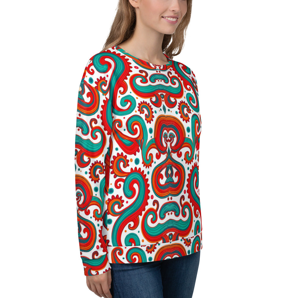 Unisex Sweatshirt - Artistic Weave Sweatshirt – For Visionary Achievers & Style Leaders by printfluence.net