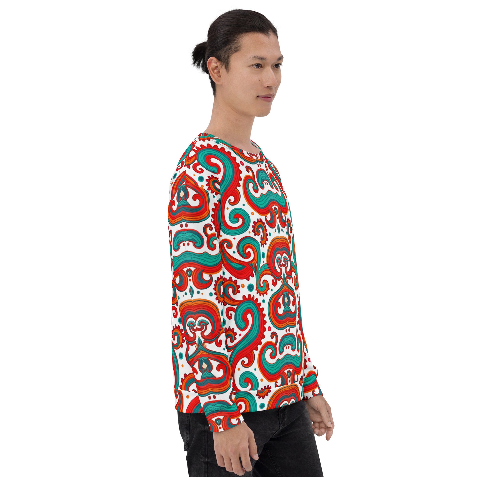 Unisex Sweatshirt - Artistic Weave Sweatshirt – For Visionary Achievers & Style Leaders by printfluence.net