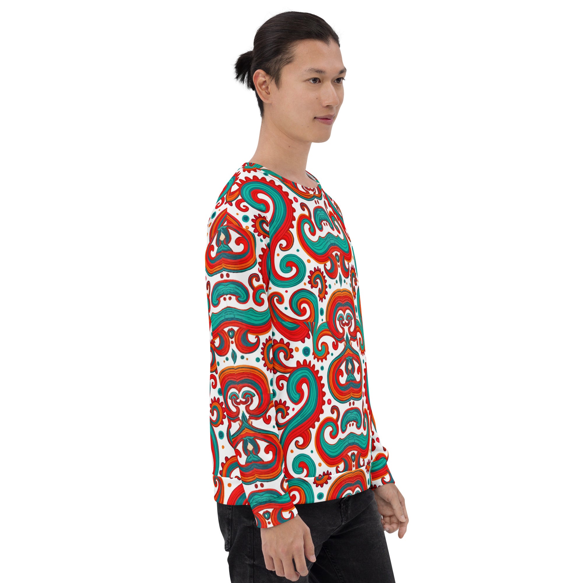 Unisex Sweatshirt - Artistic Weave Sweatshirt – For Visionary Achievers & Style Leaders by printfluence.net