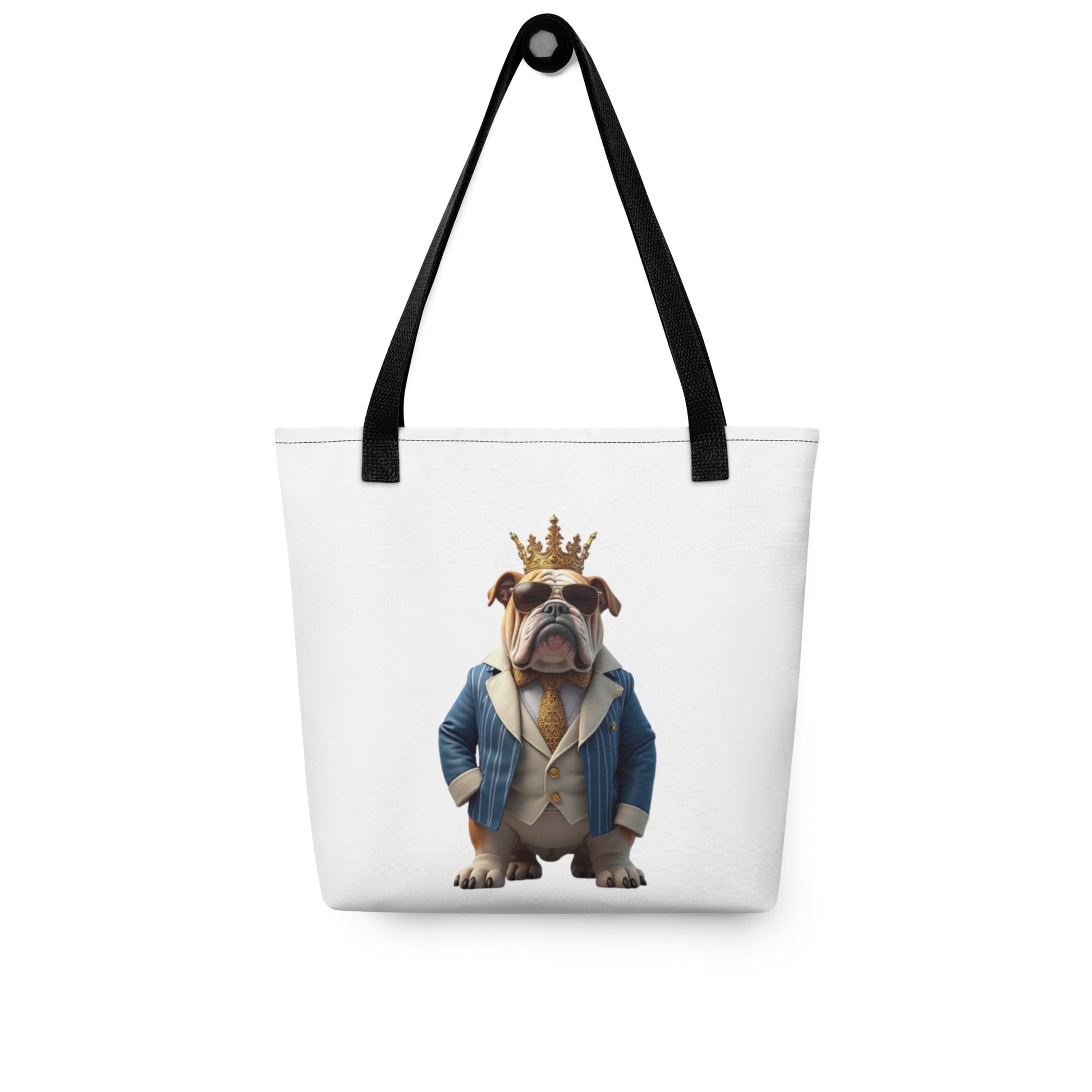 Tote bag - King Bulldog Boss Tote Bag – For Elite Moguls & Champions by printfluence.net