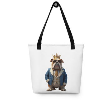 Tote bag - King Bulldog Boss Tote Bag – For Elite Moguls & Champions by printfluence.net