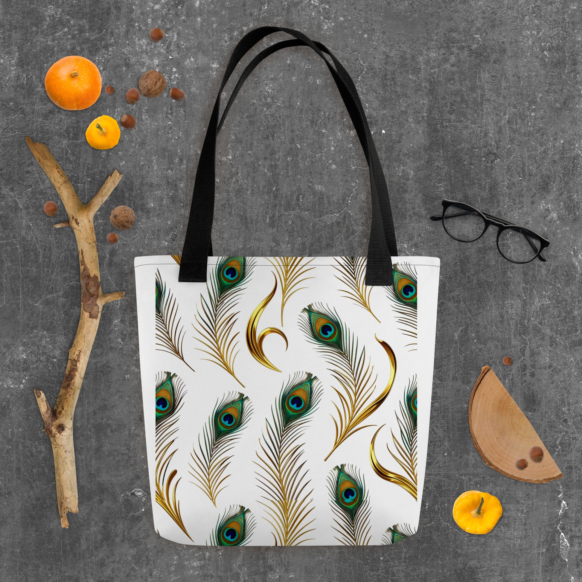 Tote bag - Peacock Majesty Tote Bag – For Visionary World-Class Achievers by printfluence.net